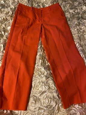 LOFT orange cropped pants